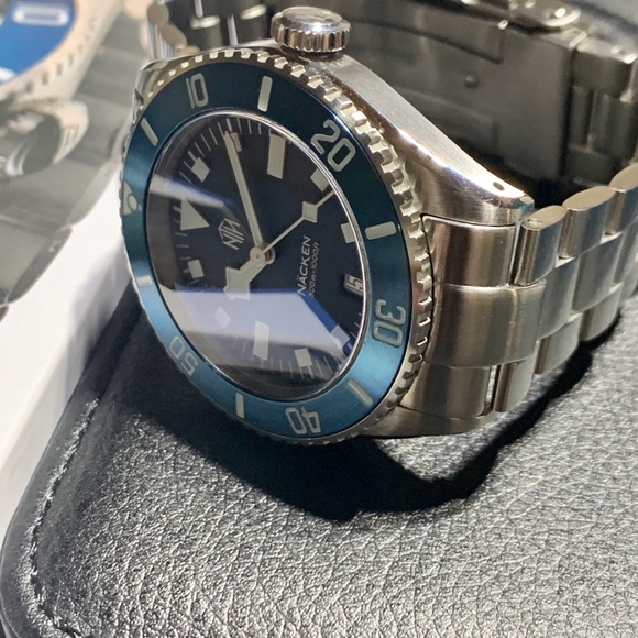 NTH WATCH NÄCKEN MODERN BLUE AUTOMATIC DIVER - Picture 4 of 16